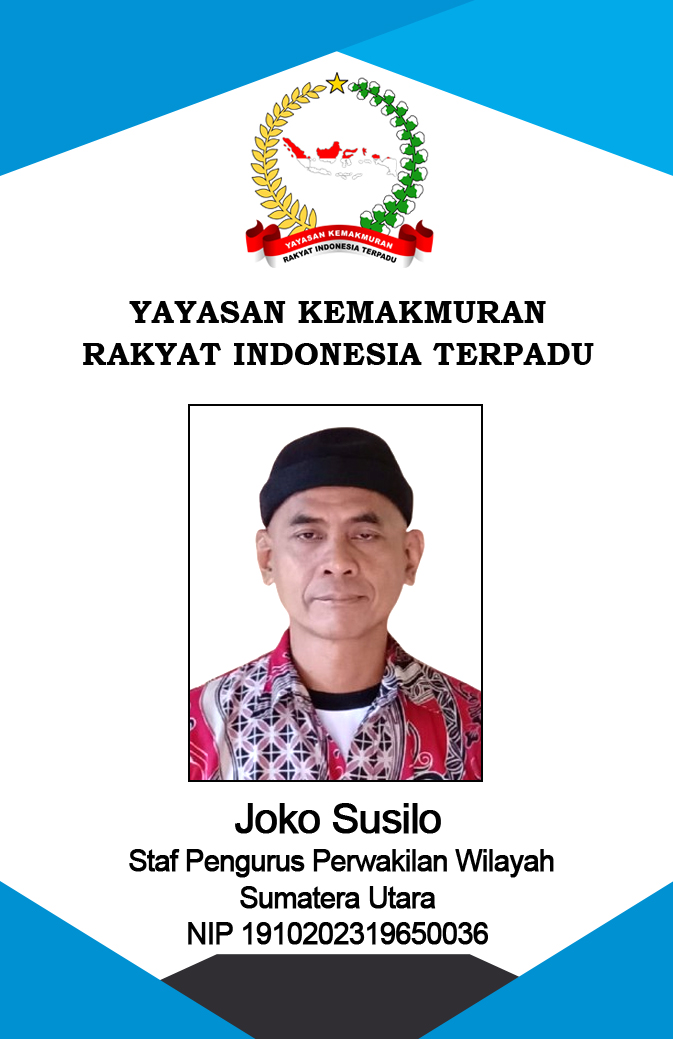 PW 25 Joko Susilo NIP 1910202319650036