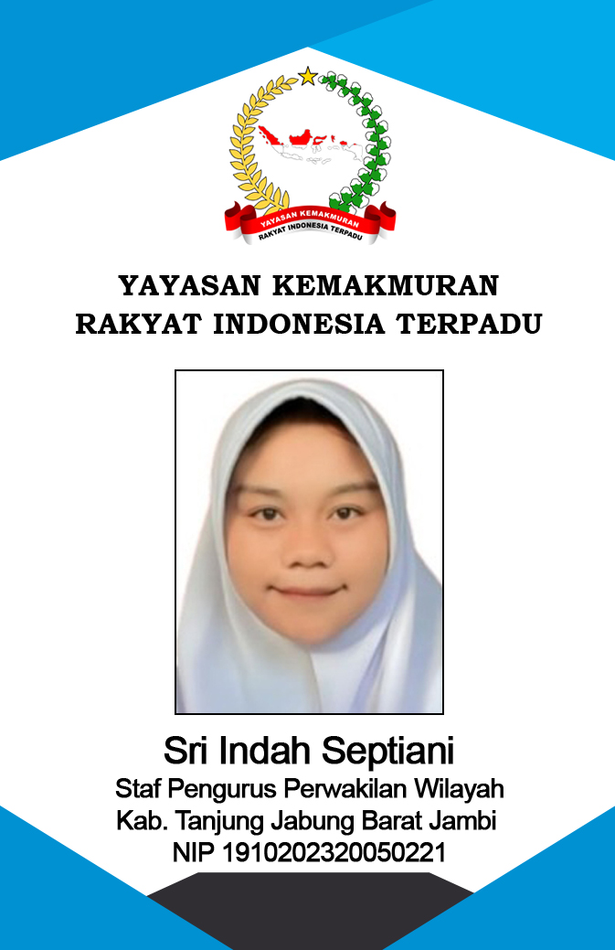PW 38 Sri Indah Septiani NIP 1910202320050221