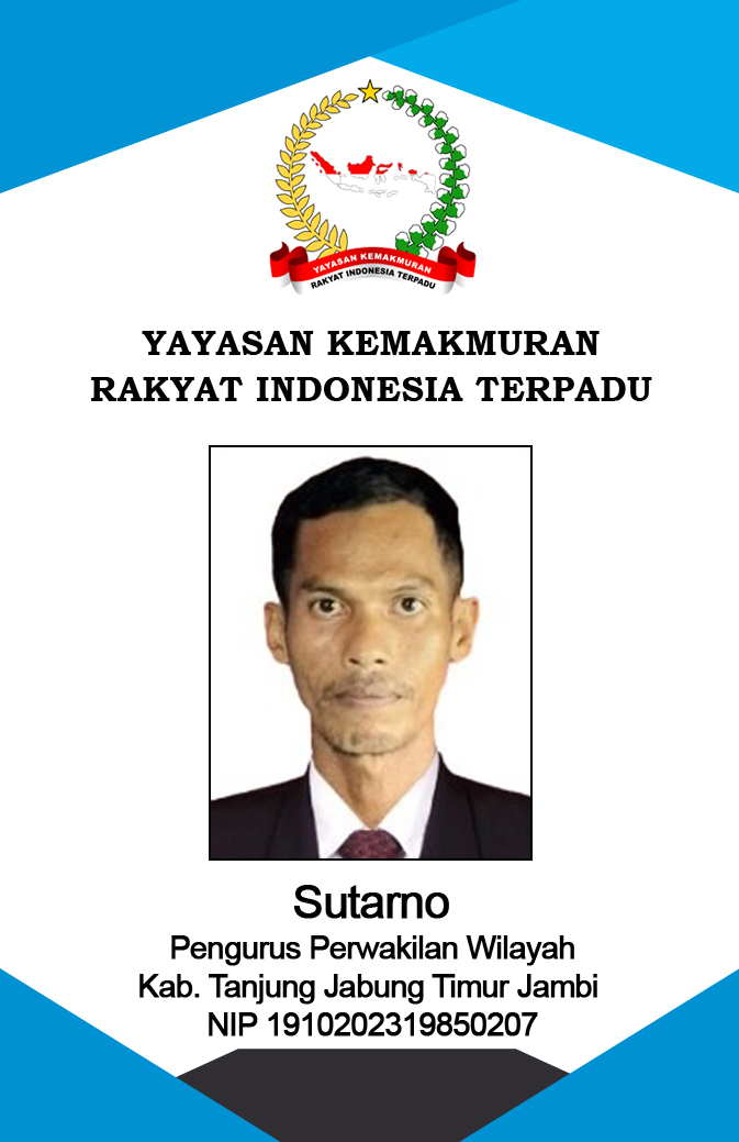 PW 41 Sutarno NIP 1910202319850207