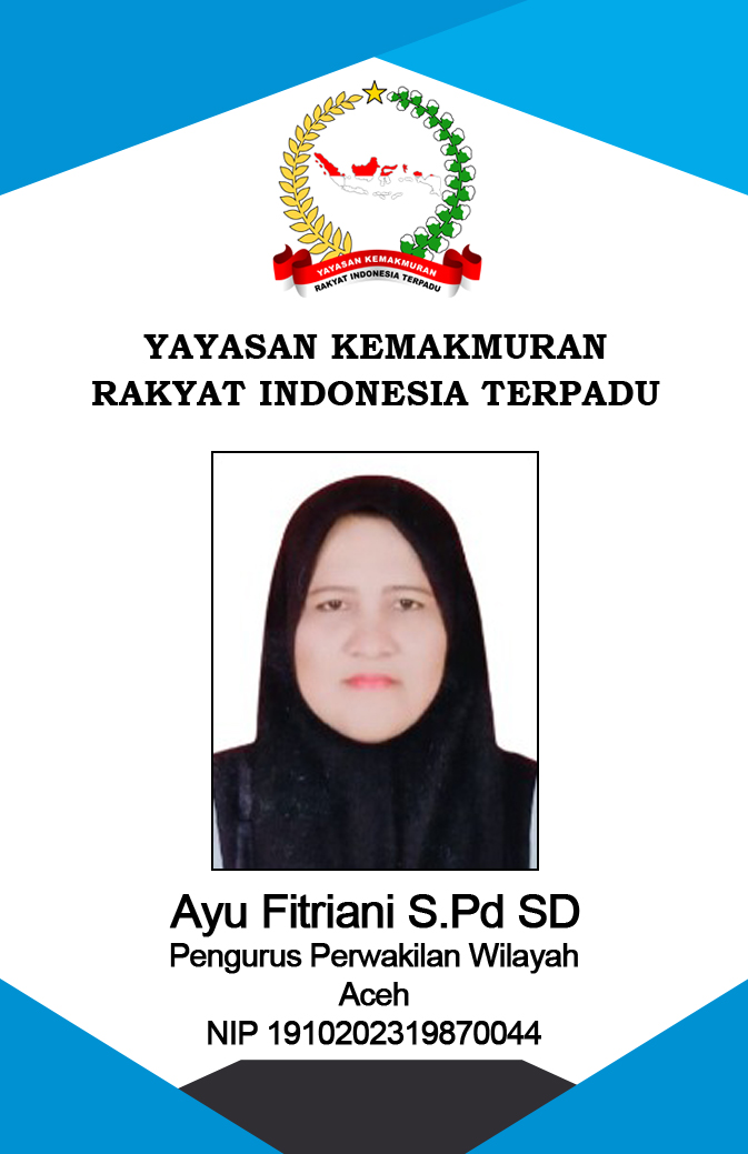 PW 72 Ayu Fitriani S.Pd SD NIP 1910202319870044