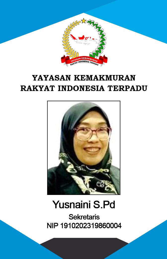 SEKRETARIS Yusniani S.Pd